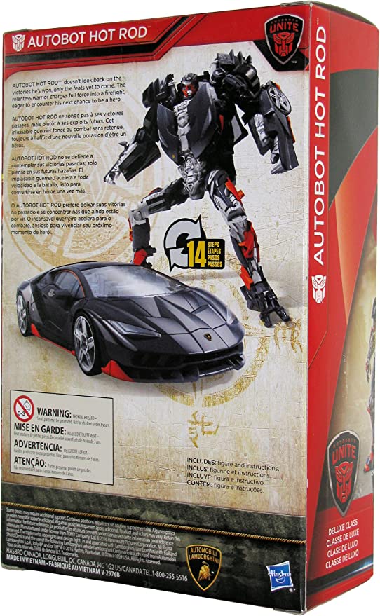 Transformers The Last Knight Autobots Unite Deluxe Class Autobot Hot Rod - Exclusive