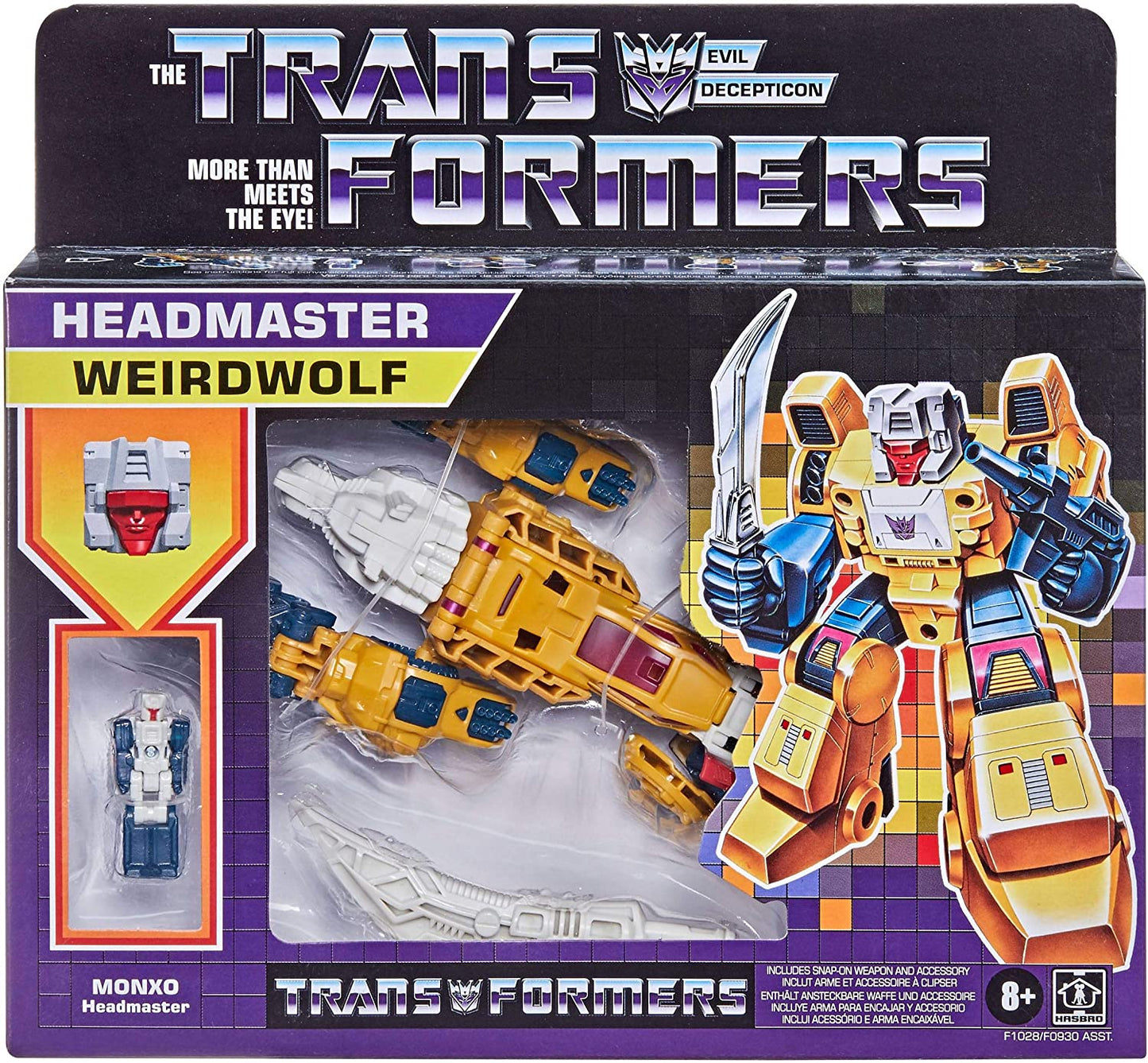 Transformers 2021 Modern Figure in Retro Packaging Decepticon Headmaster SET of 3