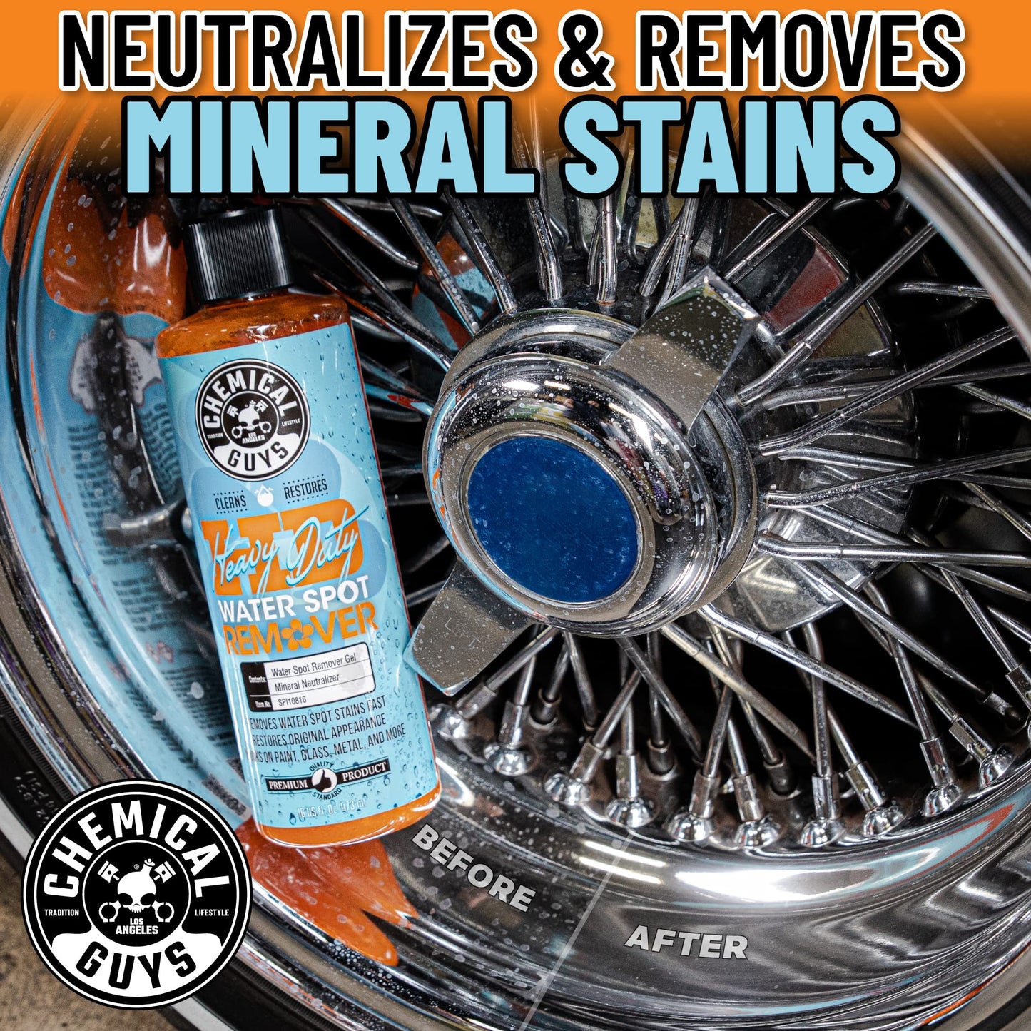 Chemical Guys Heavy Duty Water Spot Remover, Safe for Cars, Trucks, Motorcycles, RVs, Home, Office & More, 473 ml 🍁 All In One Marketplace Canada
