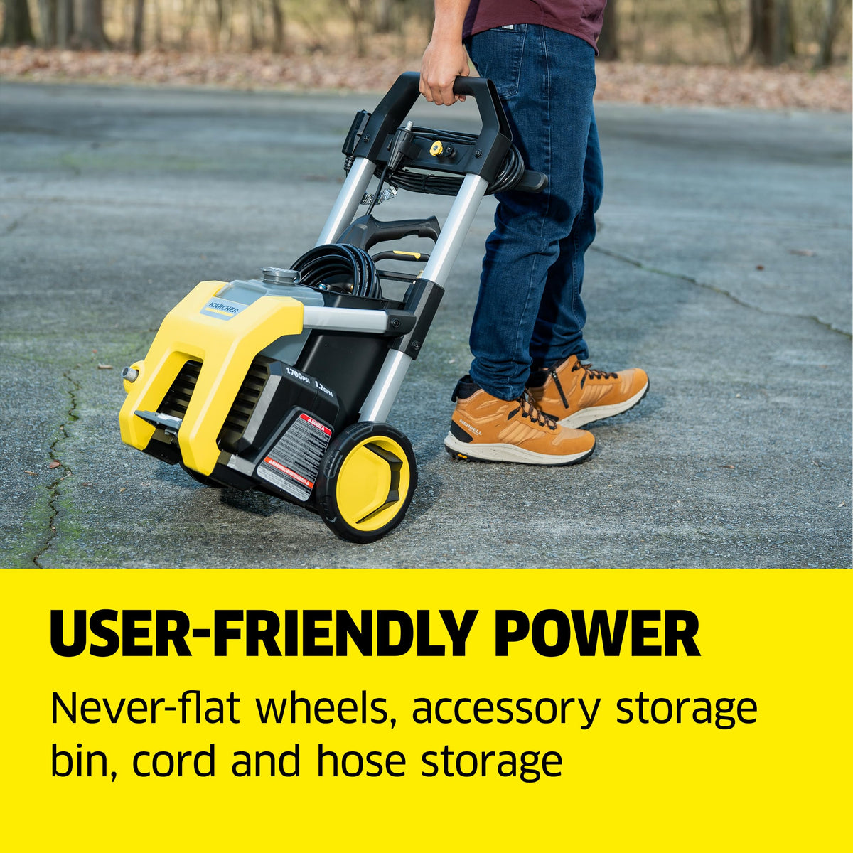 Kärcher K1700 Max 2125 PSI Electric Pressure Washer with 3 Spray Nozzles - Great for Cleaning Cars, Siding, Driveways, Fencing and More - 1.2 GPM 🍁 All In One Marketplace Canada