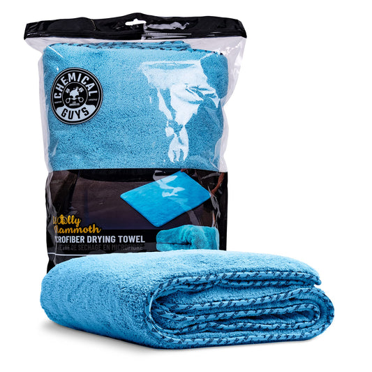 Chemical Guys Woolly Mammoth Microfiber Towel (36" x 25") Cars, Trucks, SUVs, RVs, Home, Pets, Messes, Blue 🍁 All In One Marketplace Canada