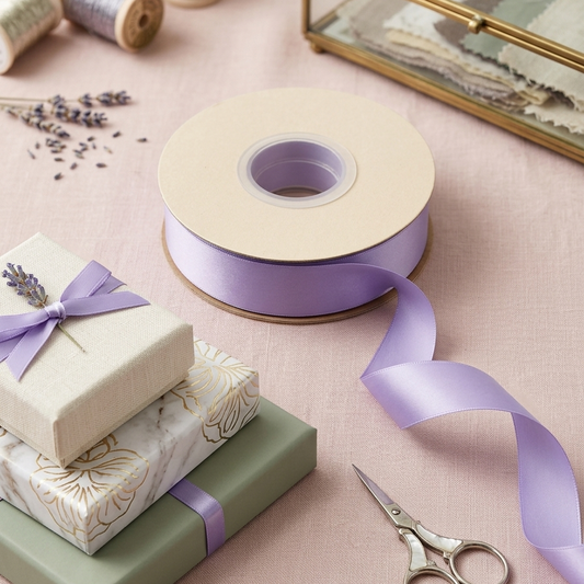 30 Meter Double Face Lavender #447 Ribbon Roll