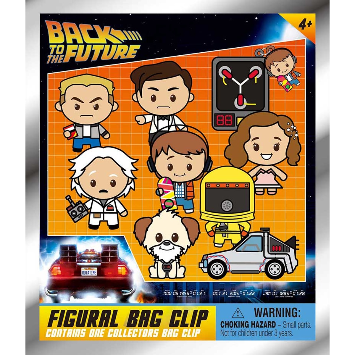 Back To The Future 40th Anniversary Mystery 3D Foam Bag Clip