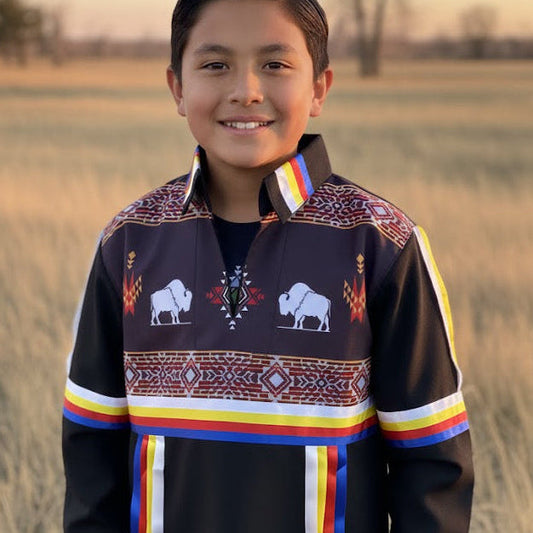 Black Buffalo Youth Ribbon shirt