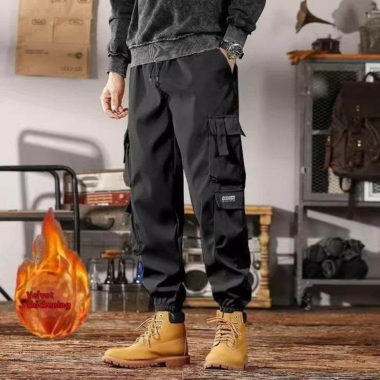 Casual Sports Loose Ankle-banded Versatile Cargo pant trouser Men
