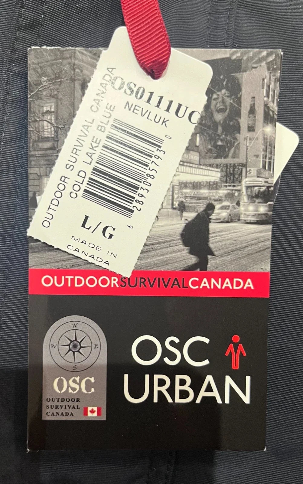 Outdoor Survival Canada Men's Nevluk UC -20°C Urban Down Parka - Large, Cold Lake Blue - ON DISPLAY