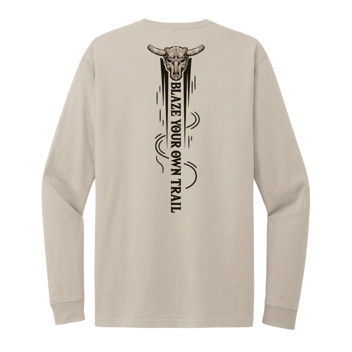 BLAZE YOUR OWN TRAIL LONG SLEEVE T-SHIRT | Sand