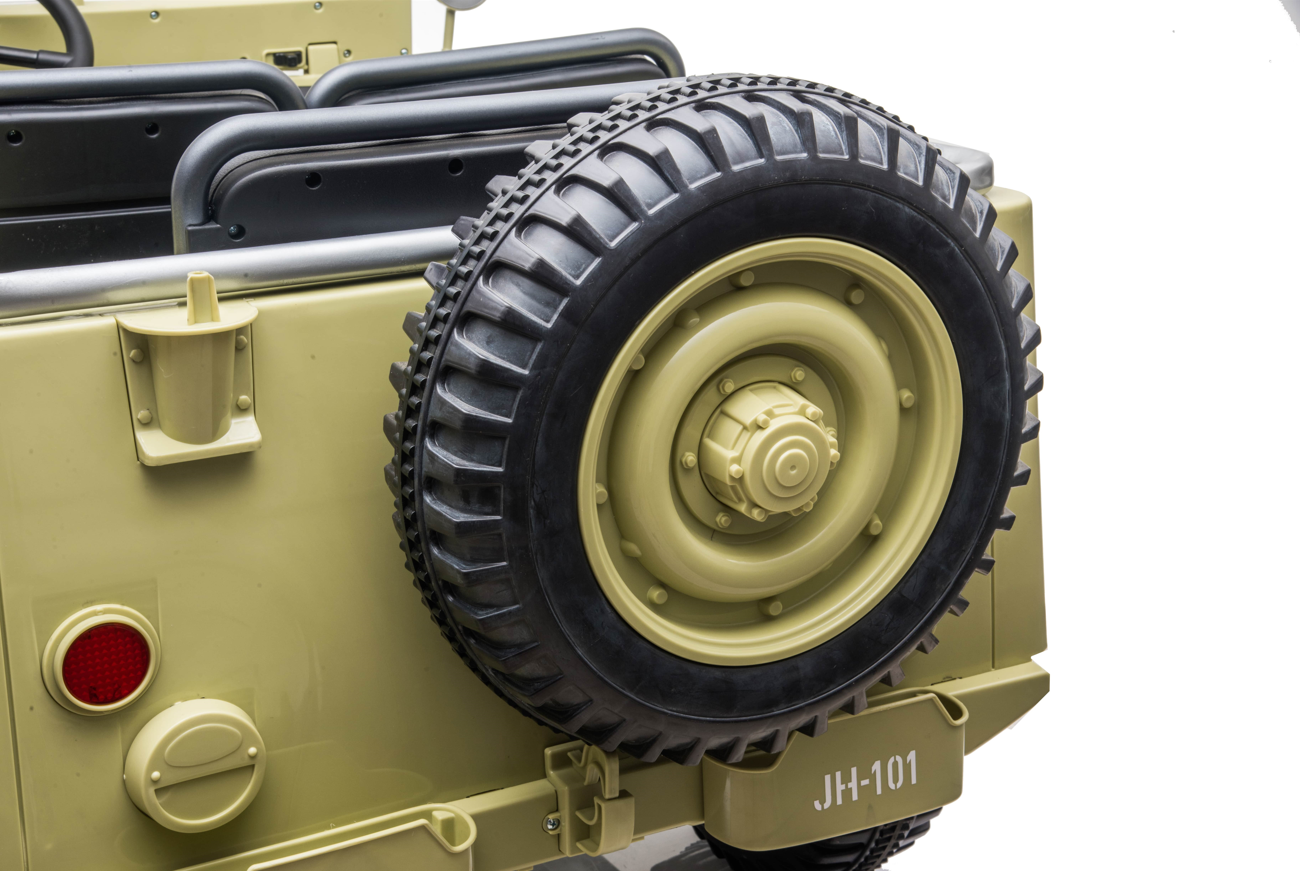 24V Army Truck 3 Seater DELUXE Kids Ride On Car with Remote Control