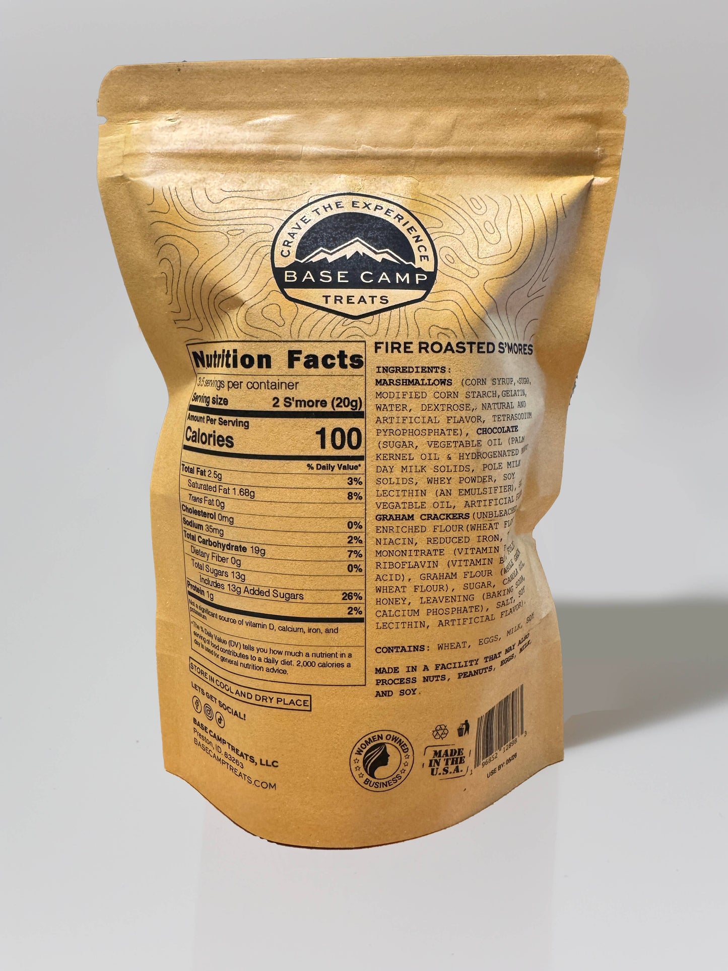 Base Camp Treats Freeze Dried Fire Roasted S'mores 