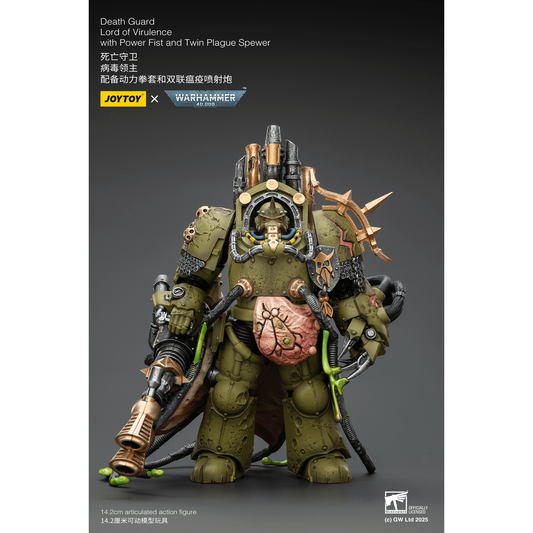 JOYTOY - Death Guard Lord of Virulence with Power Fist and Twin Plague Spewer
