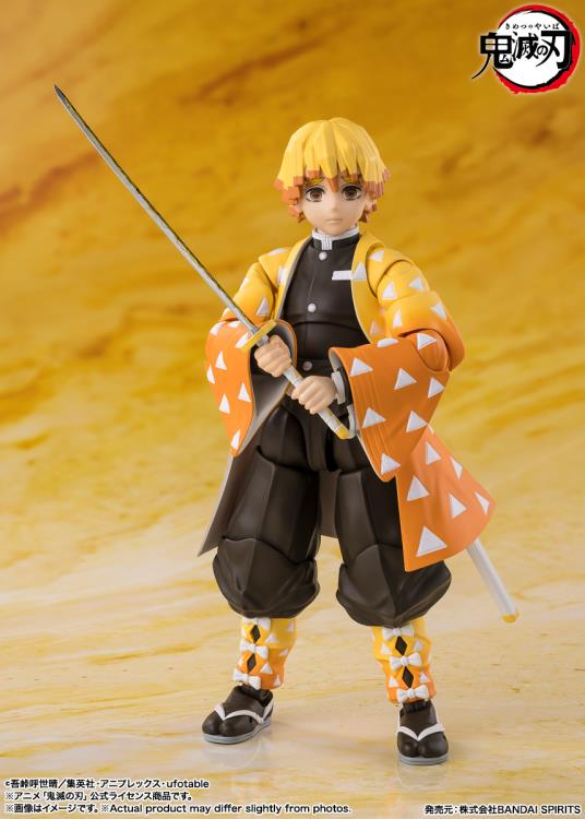 Demon Slayer: Kimetsu no Yaiba S.H.Figuarts Zenitsu Agatsuma Action Figure
