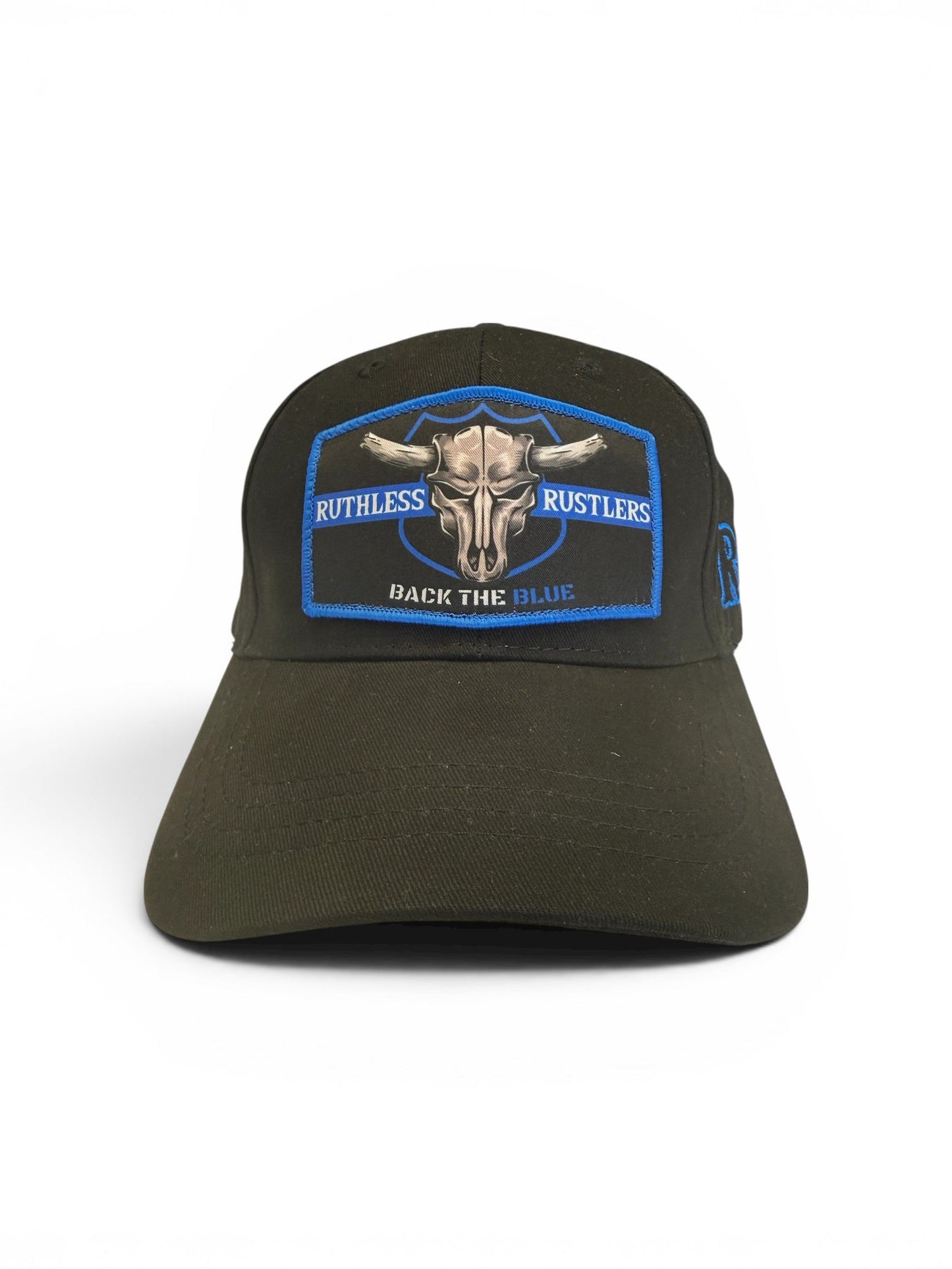 Ruthless Rustlers Back The Blue Tactical Structured Cap | Black