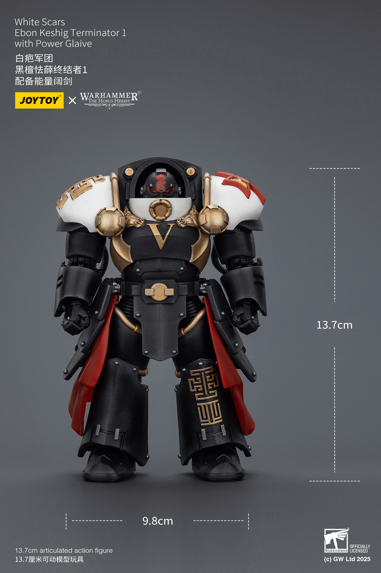 JOYTOY - White Scars Ebon Keshig Terminator 1 with Power Glaive