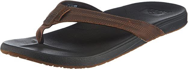 Reef Mens's Cushion Phantom LE Premium Leather Flip Flops