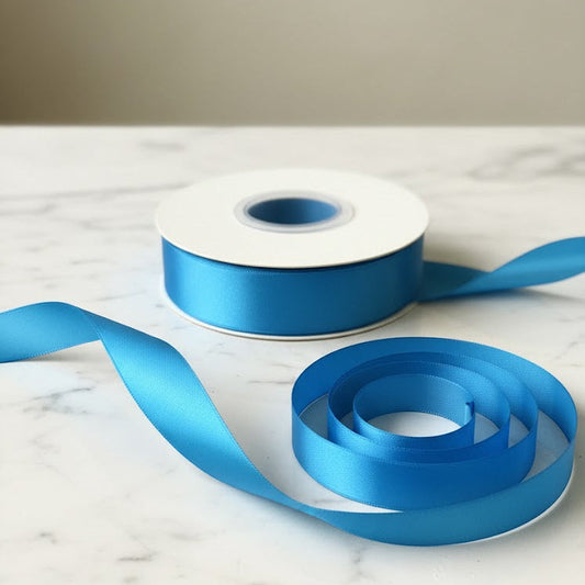 30 Meter Double Face Blue #325 Ribbon Roll