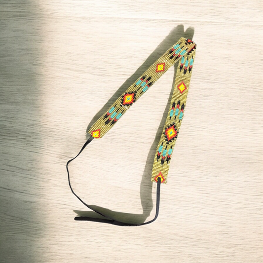 OLDTRIBES™ Beaded Golden Hatband