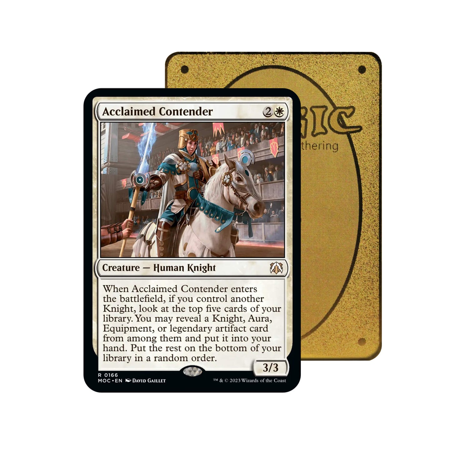 Acclaimed Contender Metal Orica Card