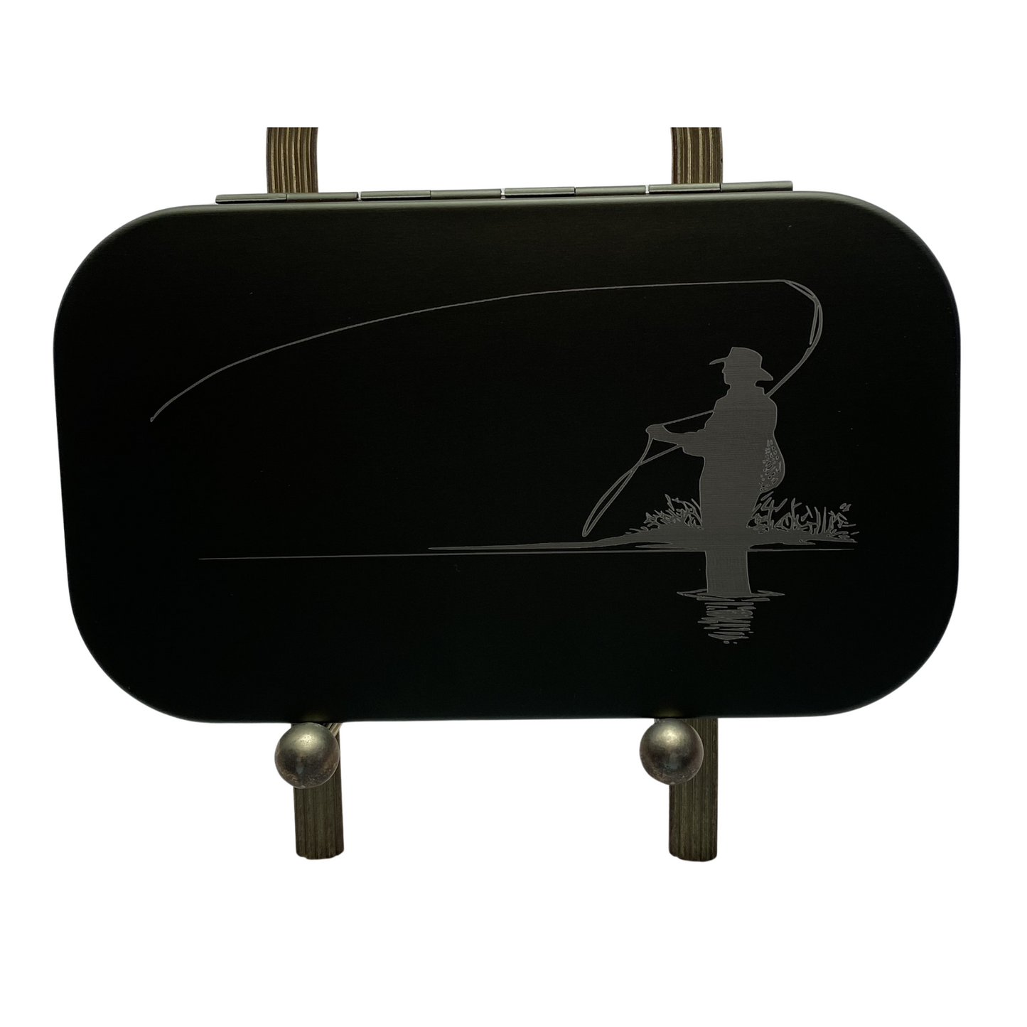 Fly Fishing Kit, Atlantic Salmon Flies, Mixed Selection, with Aluminum Flybox + Engraved Image