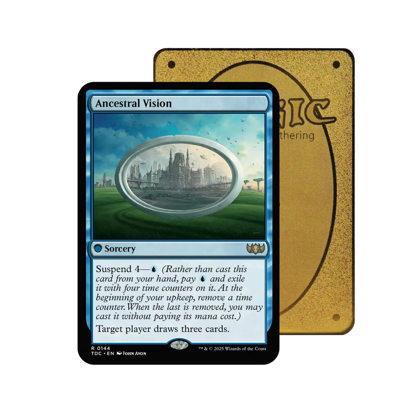 Ancestral Vision Metal Orica Card