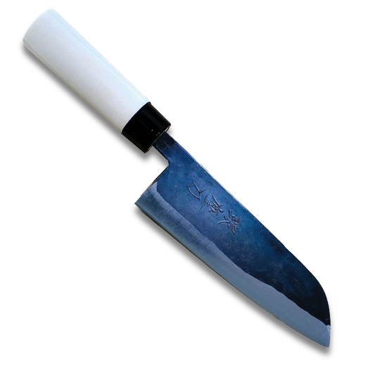 Aogami 165 | Santoku Knife 165mm Blue#2 Soft iron Blade | Made in Japan