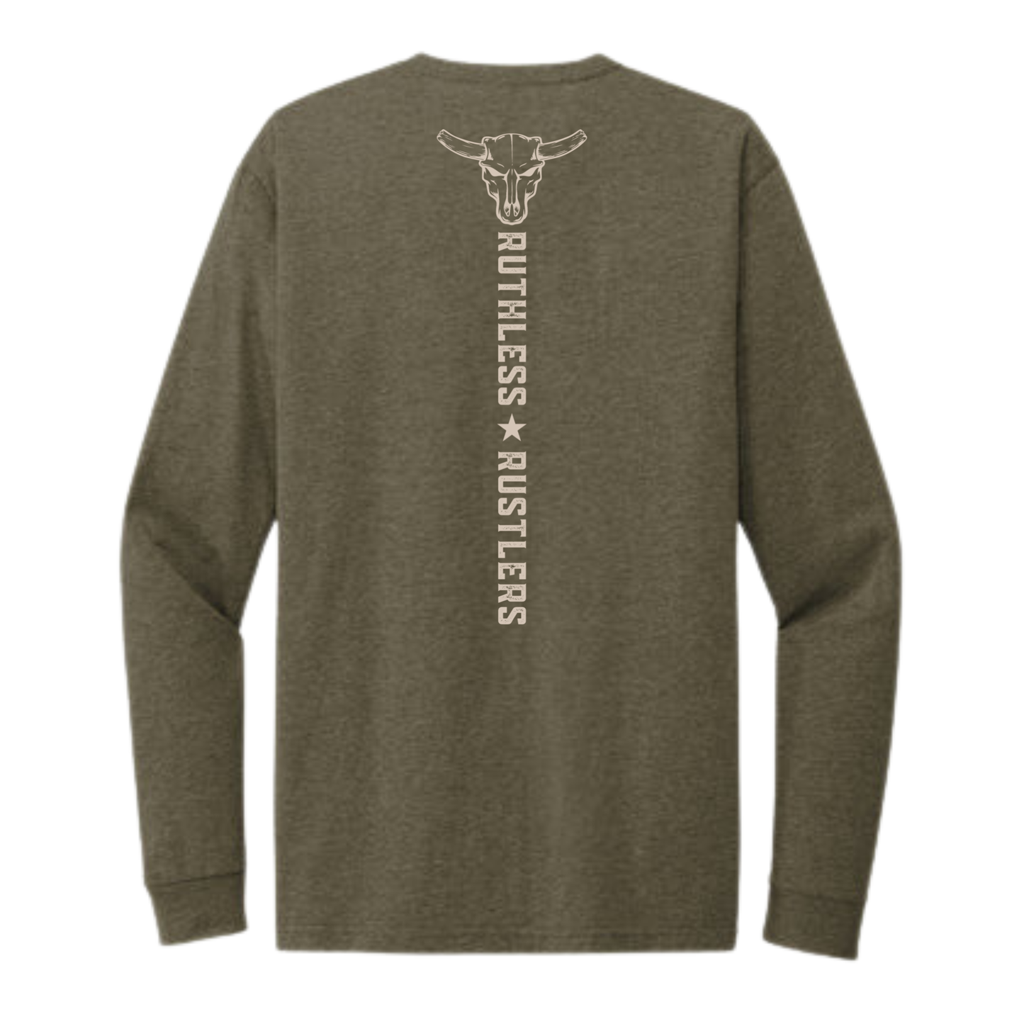 AUTHENTIC WESTERN LONG SLEEVE T-SHIRT | Army Green