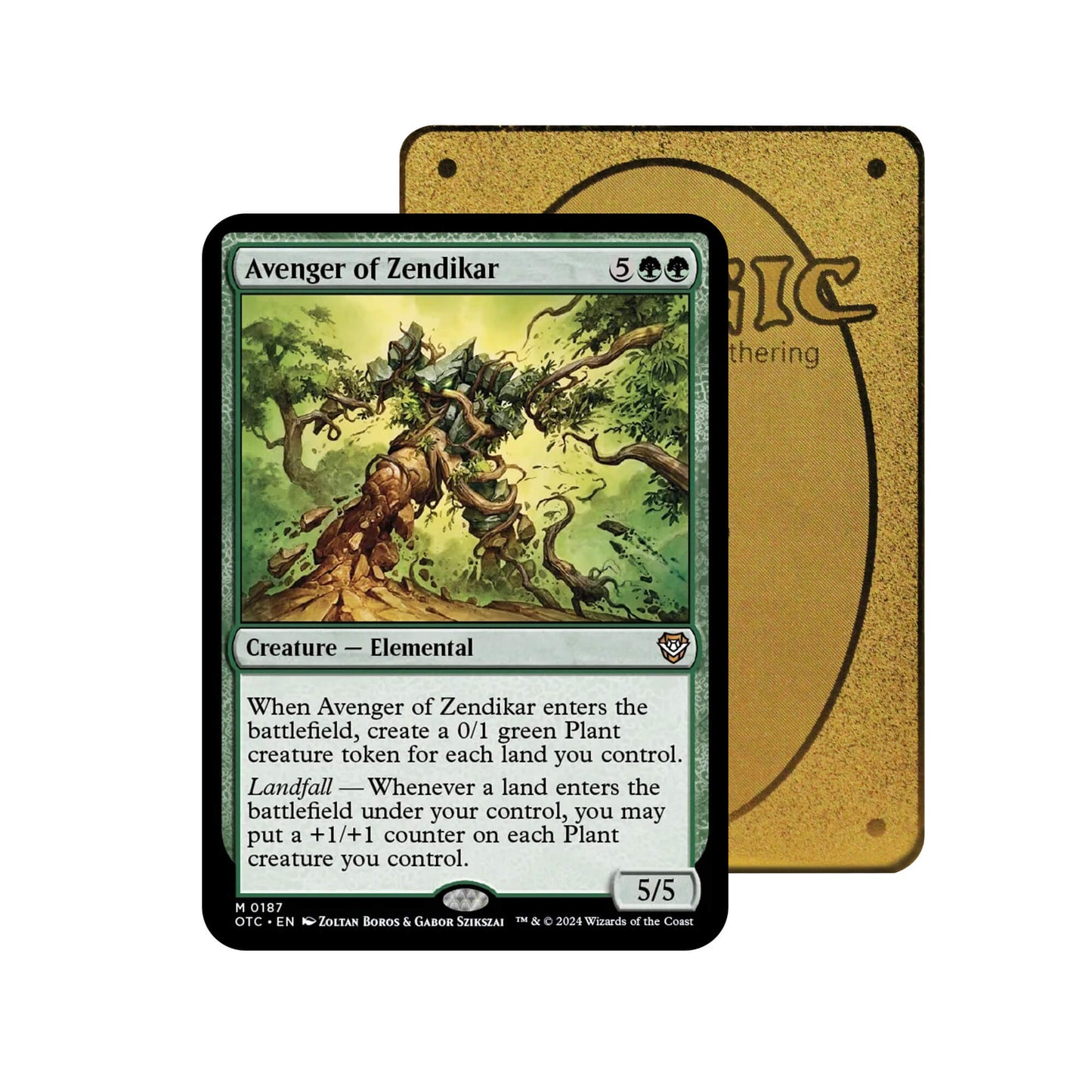 Avenger of Zendikar Metal Orica Card