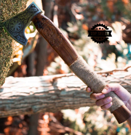 Viking Axe Hand Forged Carbon Steel - AX14