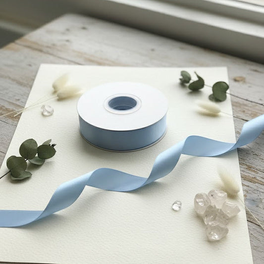 30 Meter Double Face French Blue #308 Ribbon Roll