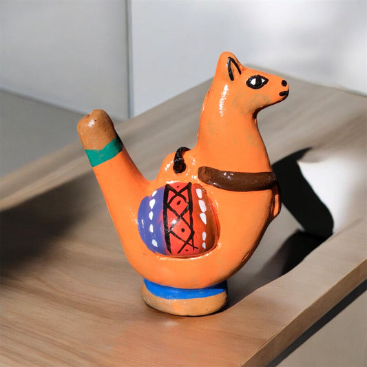 Painted Lama Water Bird Whistle