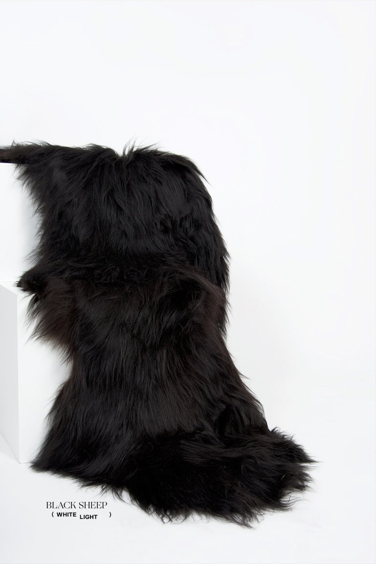 Black Double Icelandic Sheepskin