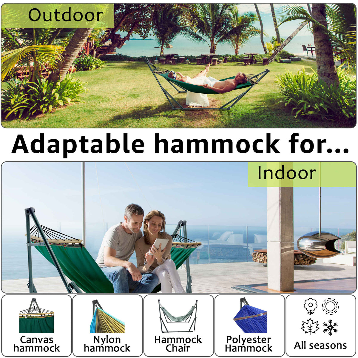 Universal Canvas Hammock Medium Size