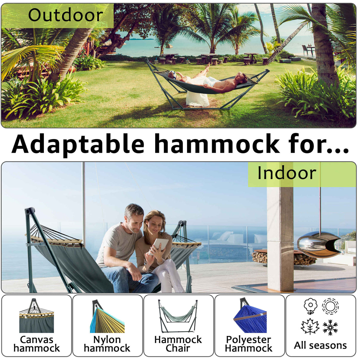 Universal Canvas Hammock Medium Size