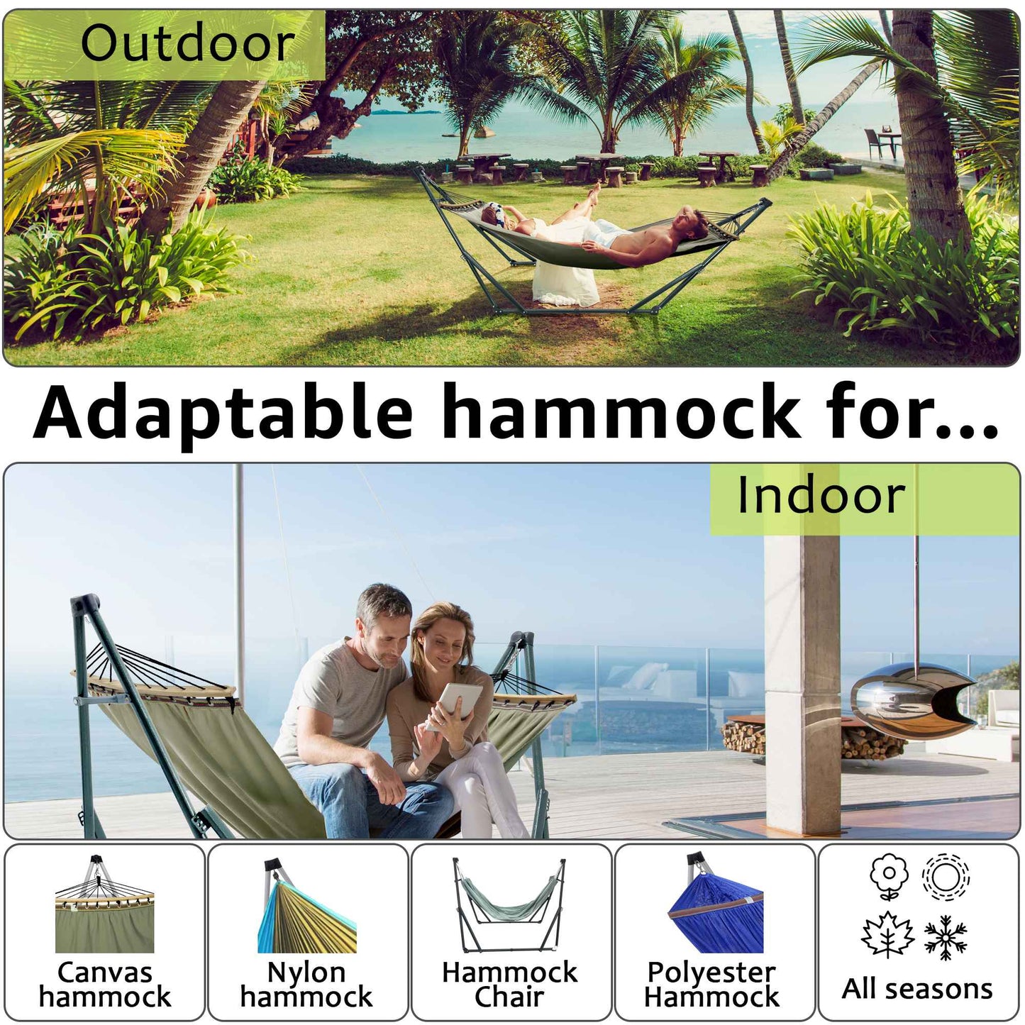 Universal Canvas Hammock Medium Size