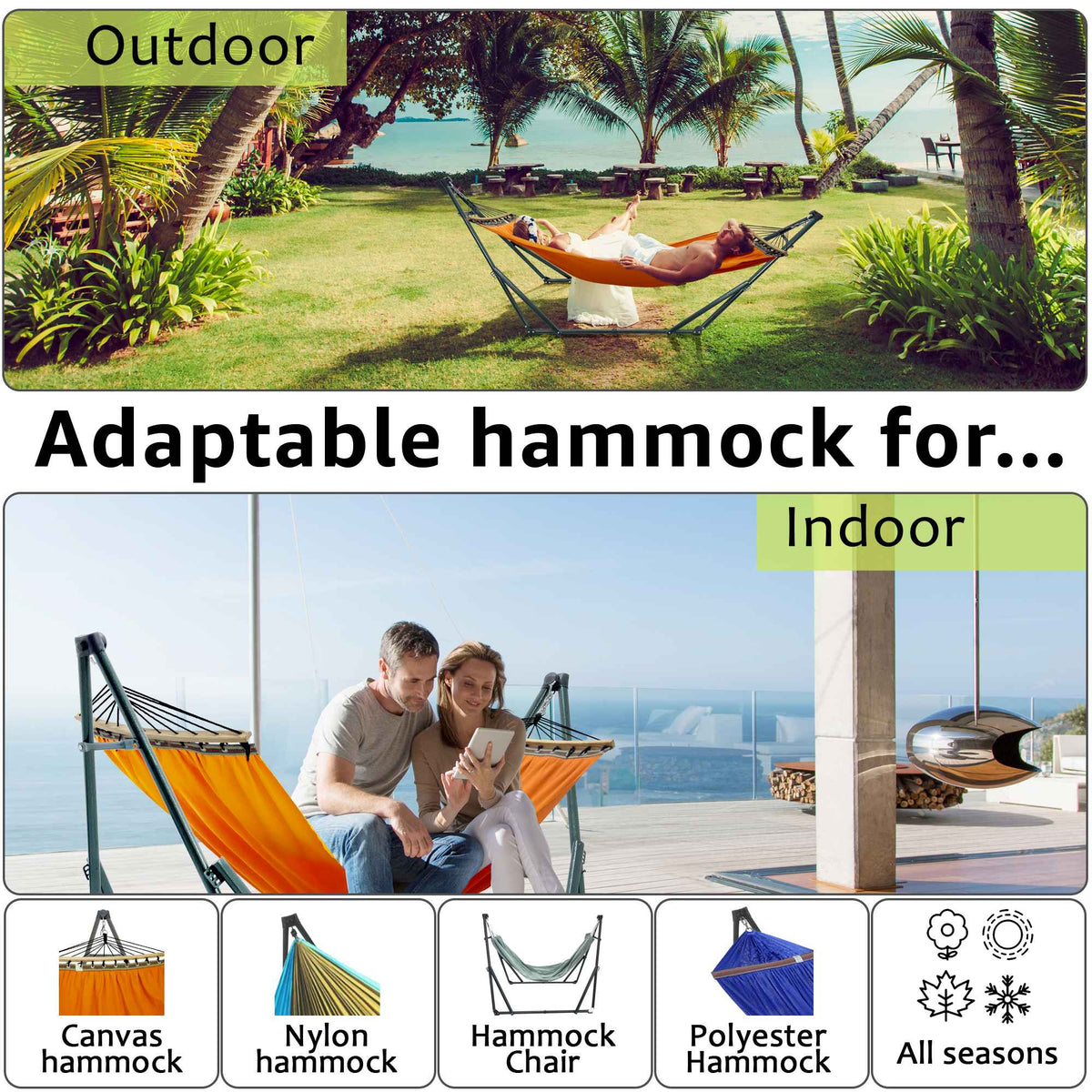 Universal Canvas Hammock Medium Size