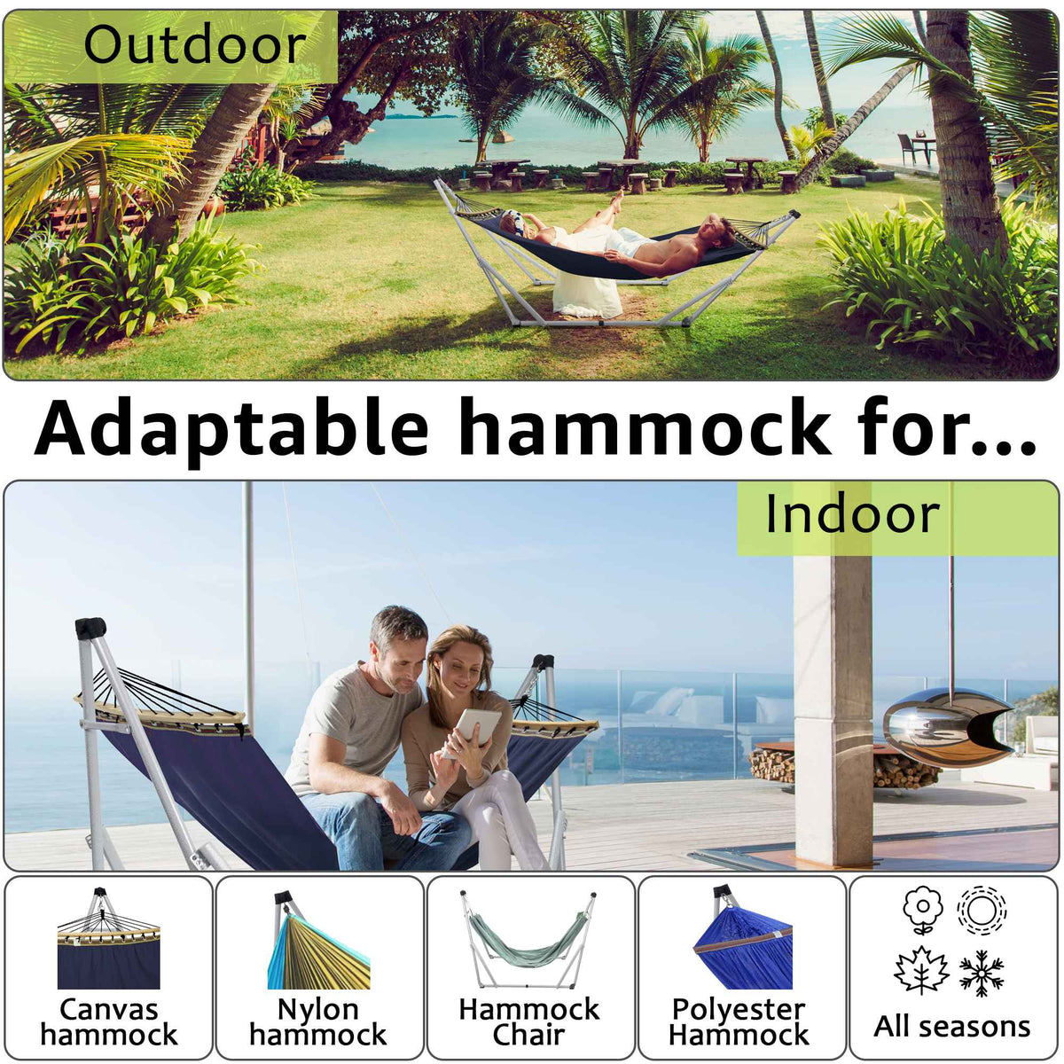 Universal Canvas Hammock Medium Size