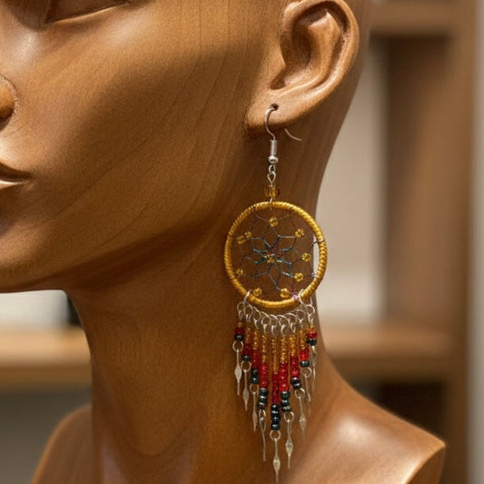 Coffe /gold/Dreamcatcher  Dangles