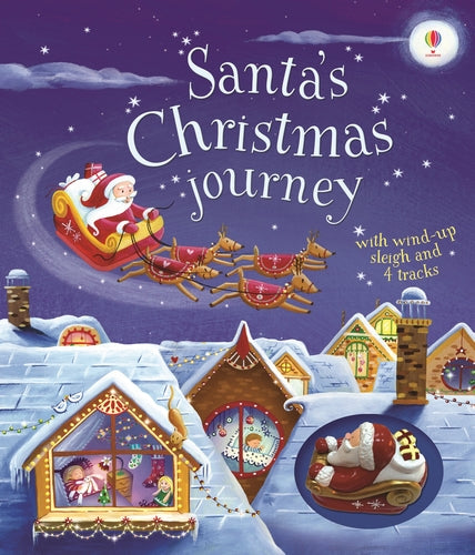 SANTA'S CHRISTMAS JOURNEY WITH WIND-UP SLEIGH