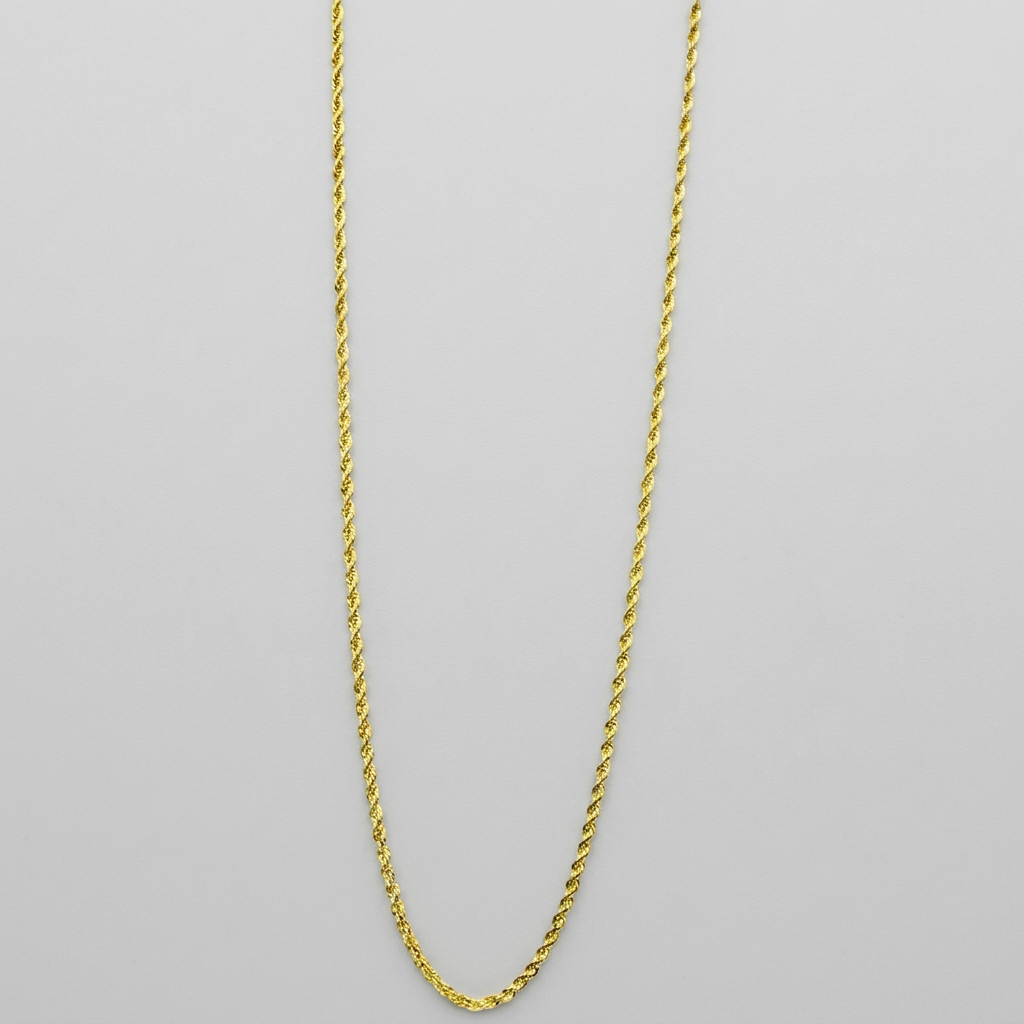 Men's Twisted Rope Chain Necklace | Stainless Steel