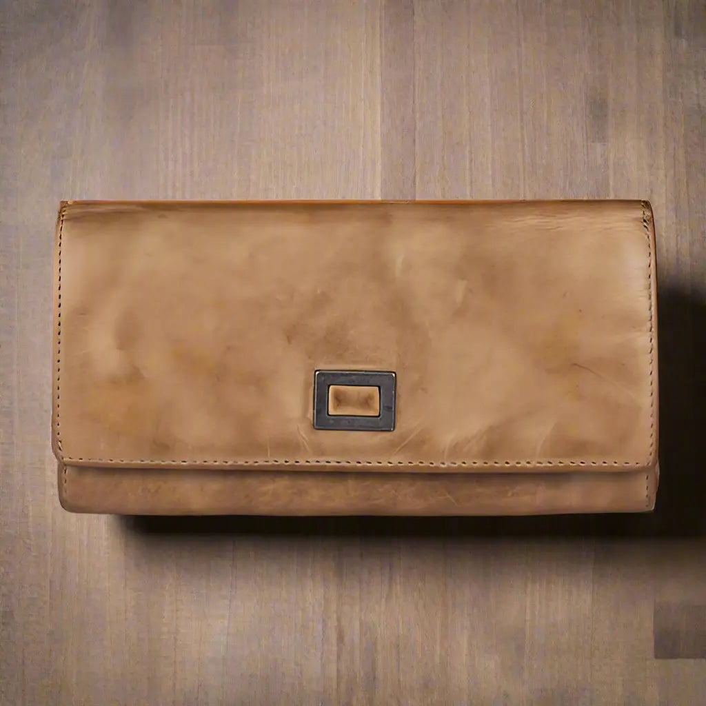 BOL Women's Square Tab Leather Wallet