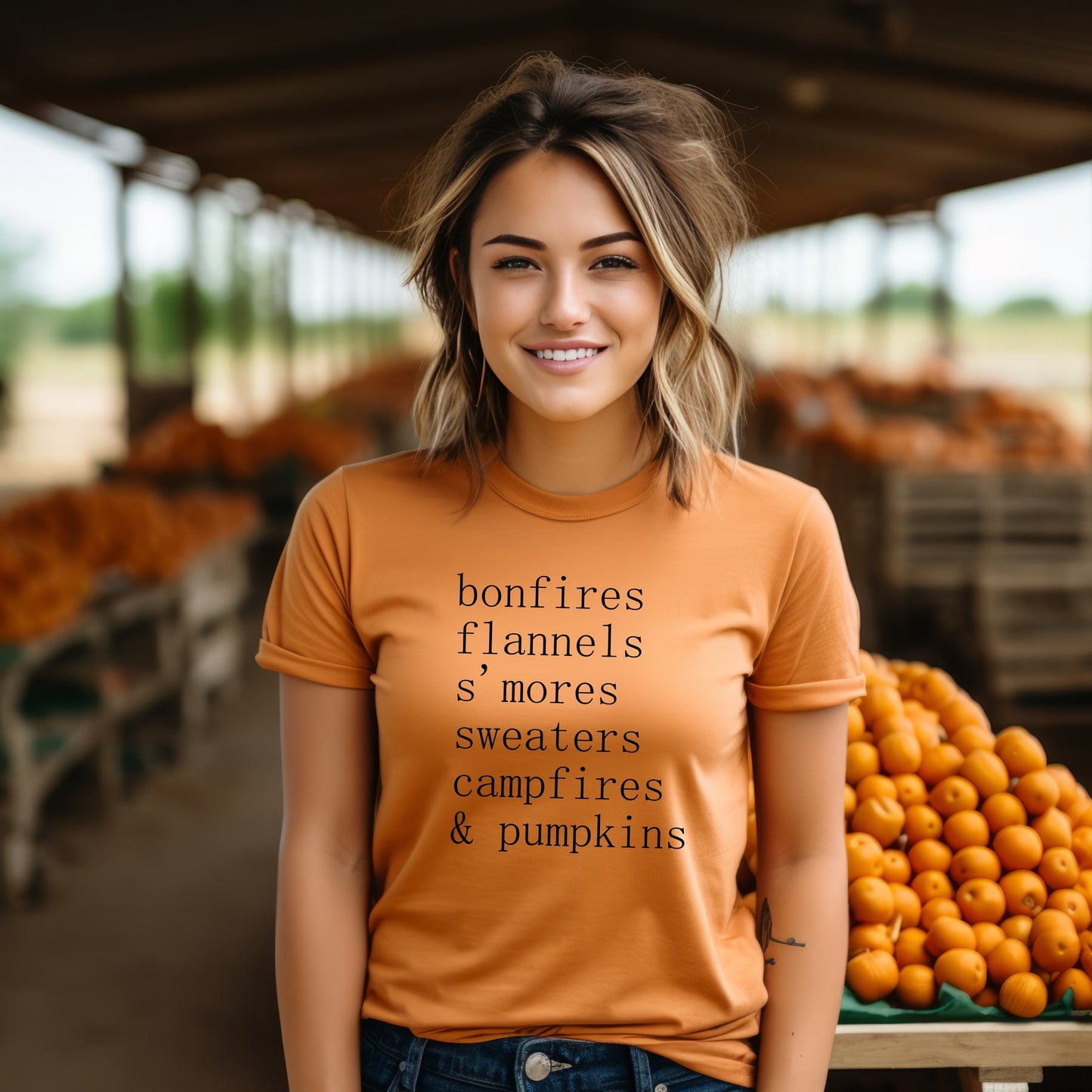 Bonfires + Flannels T-Shirt