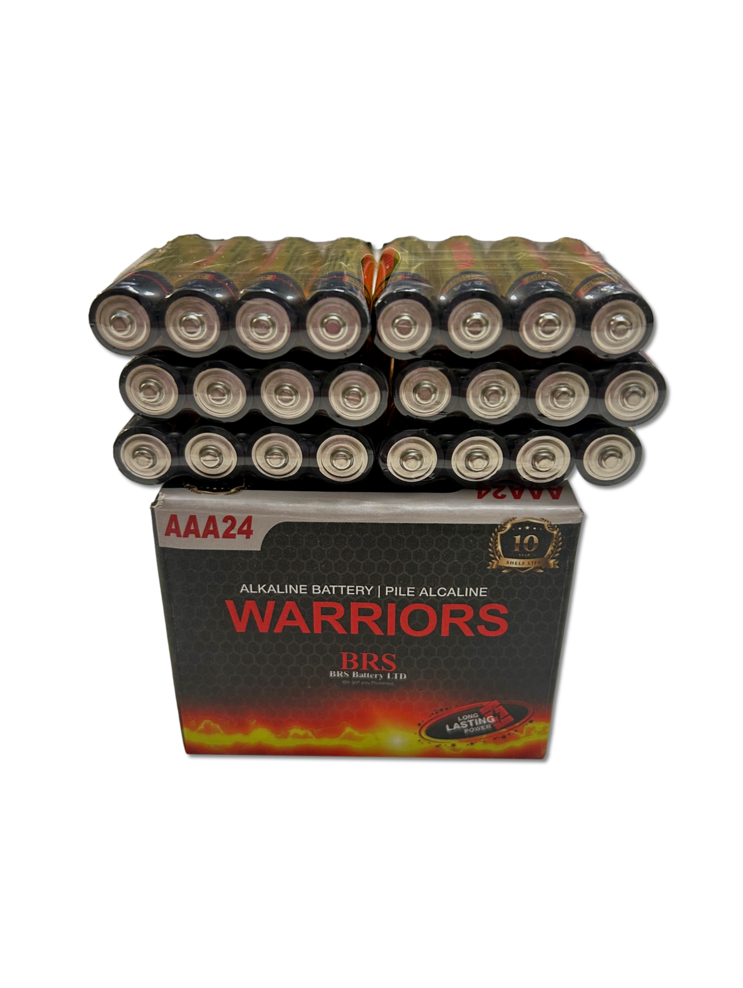 BRS AAA Alkaline Batteries — 24‑Pack (BRSLR03AAA)