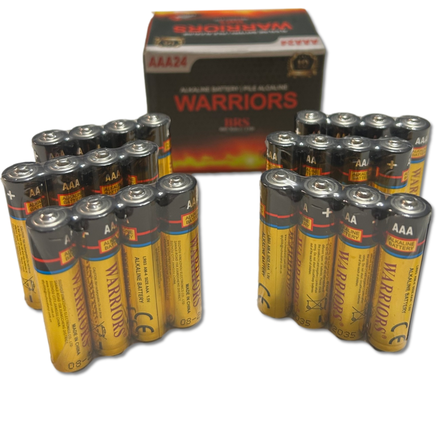 BRS AAA Alkaline Batteries — 24‑Pack (BRSLR03AAA)