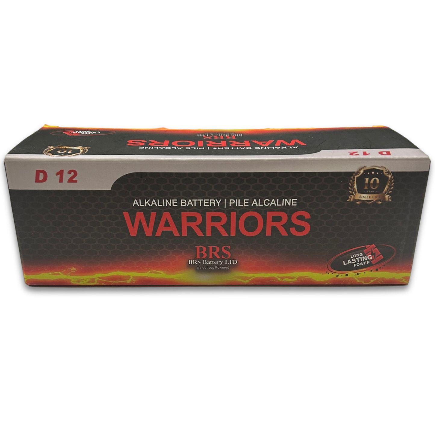 BRS D Alkaline Batteries — 12‑Pack (BRSLR20D)