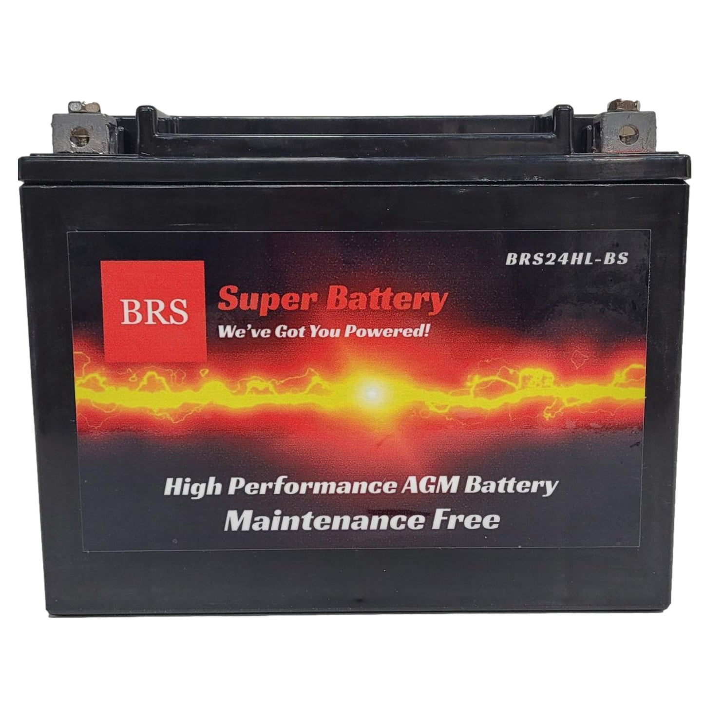 High Performance BRS24HL-BS 2 Year Warranty & Smart Charger / Maintainer Combo Bundle Kit 12v Sealed AGM PowerSports Battery
