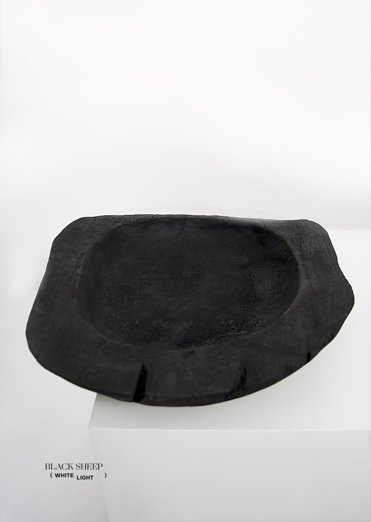 Burnt Teak Round Vessel