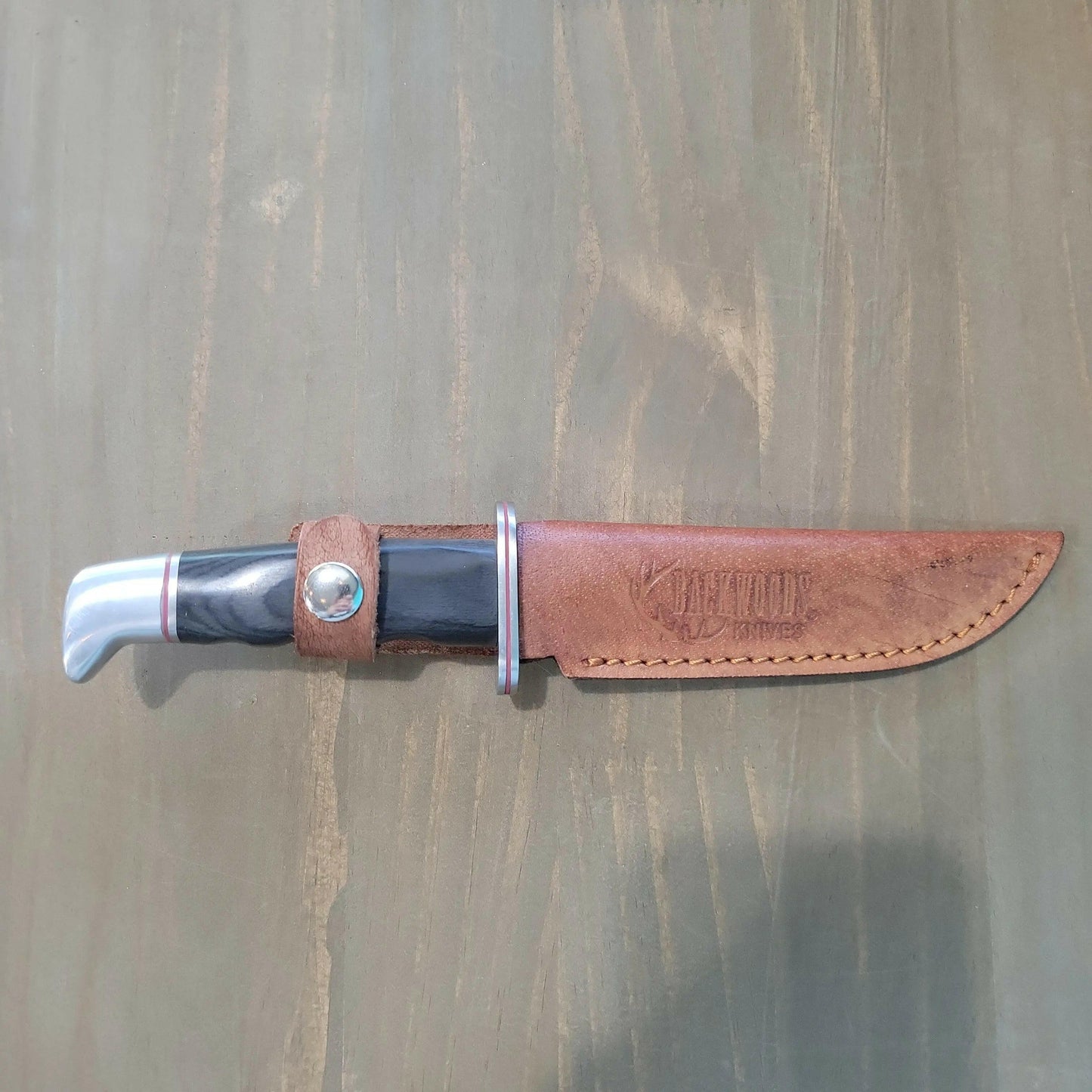 🍁Backwoods Kodiak Fixed Blade Knife 10.5" Black Handle