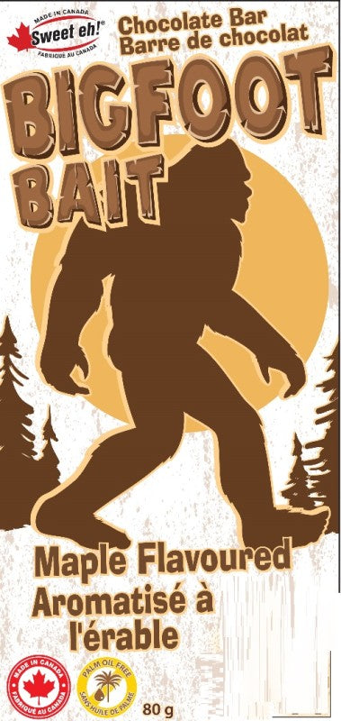 Bars- BigFoot Bait - Milk Maple Chocolate W/ Maple Crunch 80g x 12ct