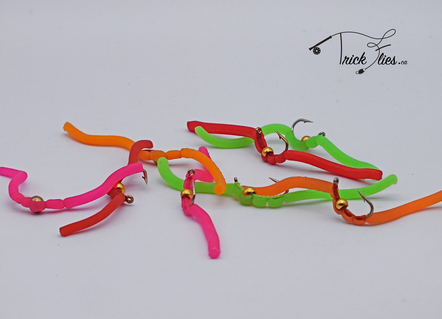 Beaded Squirmy Worm 8 Fly Collection