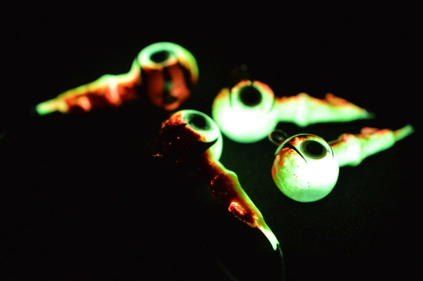 🍁Big Sky Mean Machine 1/4oz Glow Jig Heads 4/pack