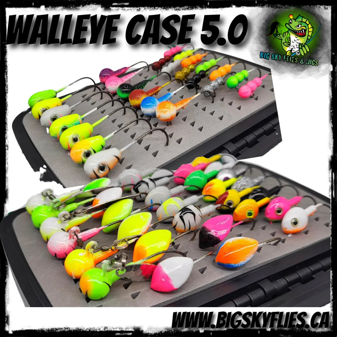 🍁Big Sky Walleye Case 5.0 58pc set